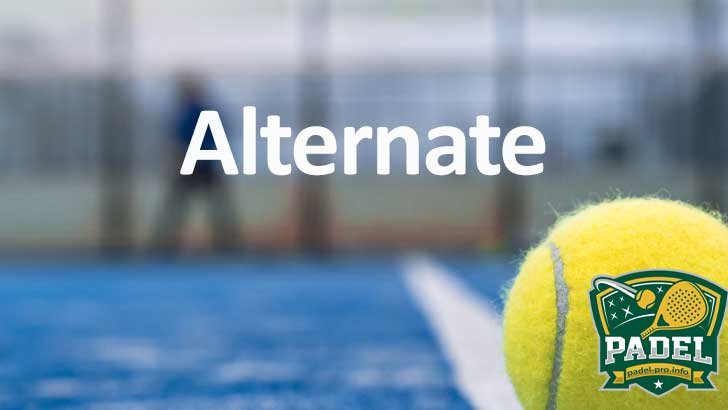Alternate o juego alterno en Pádel